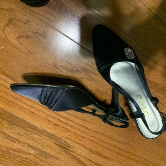 Blue Satin Shoes - Picture 3 of 3